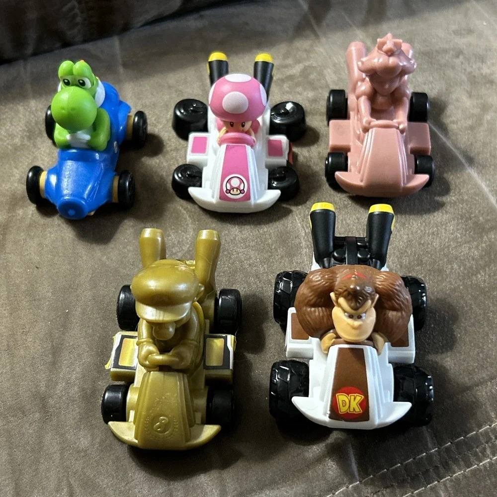 Lot Of 5‎ 2024 Mario McDonald's Toy Carts